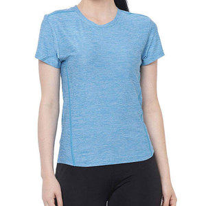 เสื้อยืดผู้หญิงสำหรับฤดูร้อน ขายส่ง รับผลิตแบบ OEM คุณภาพสูง ออกแบบโลโก้ตามสั่ง สีสันหลากหลาย ราคาโรงงาน - Product Image 3