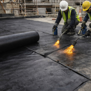 Bituminous Geomembrane | Self-Adhesive Waterproofing Membrane | HDPE + <b>Bitumen</b> Composite for Tunnel & Roof Waterproofing - Product Image 3