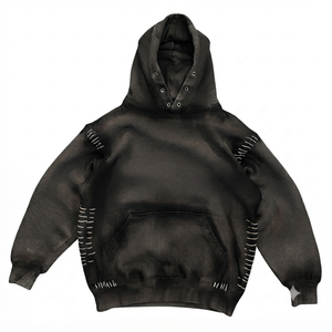 Sweat-shirts à capuche tendance pour hommes, style déchiré, vente en gros, en polyester, pour hommes et femmes - Product Image 2