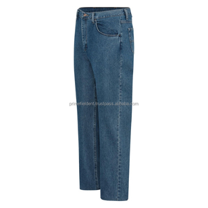 Jeans de Mezclilla para Hombre, Corte Recto, Ajuste Regular, Transpirables, Ligeros, Lavado a la Piedra, Color Azul Sólido, Estilo Casual, Cintura Media, Tela de Algodón - Product Image 6
