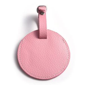 Étiquette de bagage en cuir, durable, écologique, de qualité supérieure, en PU, imperméable, portable, couleur unie, accessoire de voyage - Product Image 3