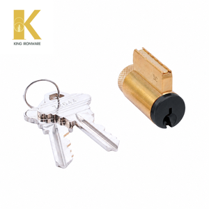 Cilindro de Cerradura SX Keyway KIK, Cilindro de Latón Personalizado de 32 mm, Negro Mate, Longitud Ajustable - Product Image 1