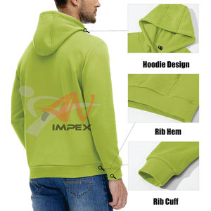 เสื้อฮู้ดผู้ชายรุ่นใหม่ล่าสุด ผ้าฝ้าย 100% ขายส่งราคาถูก - Product Image 4