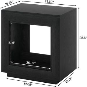 Tavolino Moderno con Bordi Squadrati, Tavolino da Caffè, Comodino, Tavolino da Divano - Product Image 5