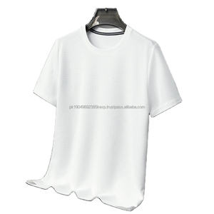 Camiseta de Algodón Blanca con Gráficos, Camiseta Lisa Personalizada con Estampado en Relieve, Ropa para Hombre - Product Image 5