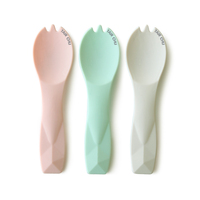 Vaisselle jetable durable en PLA Spork compostable écologique pour les desserts pour la fête-comprend une cuillère à crème glacée et une cuillère à thé