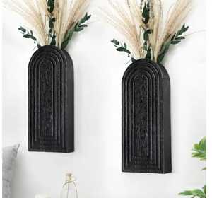 Jarrón de Madera con Diseño de Doble Burbuja, Jarrón de Madera de Fresno Hecho a Mano, Pequeño Portaflores Decorativo para Decoración de Mesa - Product Image 6