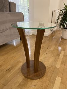 Support de plante sur pied en métal moderne avec plateau rond en marbre couleur chocolat pour la maison et le jardin - Product Image 6
