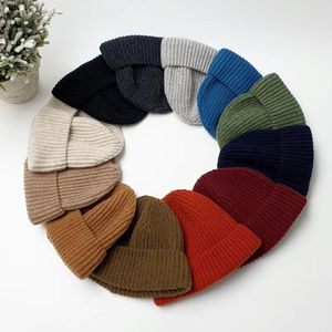Gorros Personalizados de Fábrica de Vietnam para Hombre y Mujer, Gorro de Invierno Cálido de Lana Acrílica, Gorros de Punto Sólidos al por Mayor - Product Image 3
