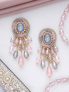 Women's Lightweight Alloy Drop Earrings Beads Artistic Crystal Rhinestone Imitation Pearl Oval Cut Design Ethnic Weddings Bridal - Product Image 4