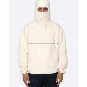 เสื้อฮู้ดดี้บุขนเชอร์ปาสำหรับผู้ชายรุ่นใหม่ ดีไซน์ทันสมัย เหมาะสำหรับฤดูหนาว สวมใส่สบาย ไซส์ใหญ่พิเศษ อุ่นหนา - Product Image 4