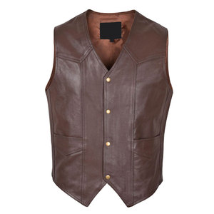Chaleco de Cuero Personalizado de Alta Calidad para Hombre, Sin Mangas, Modelo 2026, Color Personalizado, Talla Adulto, para Uso en Exteriores - Product Image 1
