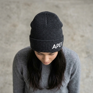 Gorro de Punto Negro para Hombre, Gorro de Invierno con Puño, Unisex, Estilo Urbano, Gorro Tipo Skull, Logotipo Personalizado, Accesorio de Moda al por Mayor - Product Image 5