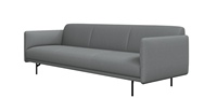 Canapé inclinable moderne en tissu à trois places à prix raisonnable pour appartement et hôtel, avec housse amovible et design modulaire