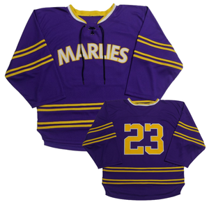 Professional <b>Ice</b> Hockey Jersey OEM Custom Mesh Fabric Embroidered Twill Numbers Sublimation Lace Up V Neck Team Uniform Wear - Product Image 3
