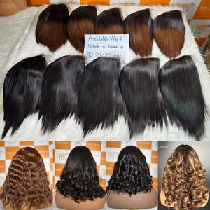 Vendeur de gros de cheveux Remy vietnamien couleur naturelle os droit perruques de cheveux humains 12A Grade Quality 100% Extensions de cheveux bruts - Product Image 4