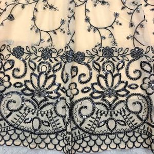 Designer Georgette Gown with 5mm <b>Sequins</b> Embroidery Full Sleeves Micro Cotton Inner Micro Silk <b>Pant</b> and Dupatta Set - Product Image 4