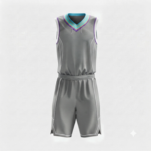 Uniforme de Baloncesto para Hombre con Servicio OEM, Impreso, 100% Poliéster, Secado Rápido, Absorbe la Humedad, Ropa Deportiva sin Mangas, Impresión Sublimada - Product Image 3