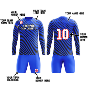 Conjunto de uniforme de fútbol personalizable para adultos y niños, camiseta de fútbol de entrenamiento transpirable, número, nombre, Impresión de logotipo, servicio OEM - Product Image 5