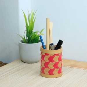 Portalápices Multifuncional Tradicional Hecho a Mano con Bambú Ecológico - Product Image 5