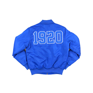 Zeta Phi Beta Royal Blue Bomber <b>Jacket</b> Women Custom Greek Life Sorority <b>Jacket</b> Embroidered Logo Windproof Premium Quality Street - Product Image 2