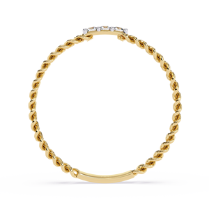 Bague Éternité en Or 10K Plaqué Rhodium avec Diamants de Laboratoire Certifiés IGI – Style Classique Tendance pour Mariage, Unisexe, Usage Quotidien - Product Image 3