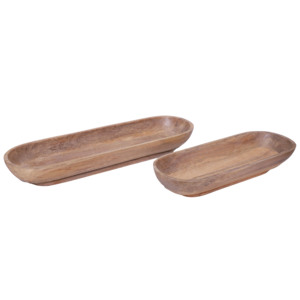 Plateaux de service en bois faits à la main ST-007 |   Plateau décoratif en bois |   Décoration intérieure - Product Image 1