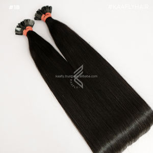 Cabello Natural para Extensiones Natural Negro Extensiones de Cabello Natural Keratina Punta Plana - Product Image 1