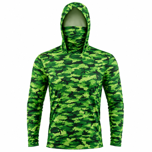 Performance Mens Hooded Fishing Shirt Outdoor Activewear OEM ODM Clothing Factory - Product Image 4