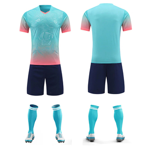 Uniformes de Fútbol Personalizados de Manga Corta, Ligeros y Transpirables, 100% Poliéster, Camisetas para Equipos, Uniformes de Fútbol - Product Image 1