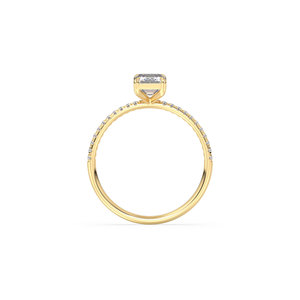 แหวนเงินแท้ 925 คุณภาพสูง REYES ประดับมอสซาไนต์ทรงเหลี่ยมมรกต 1.09 กะรัต สำหรับผู้หญิง เหมาะเป็นของขวัญงานแต่งงานหรือหมั้น เครื่องประดับชั้นดี - Product Image 6