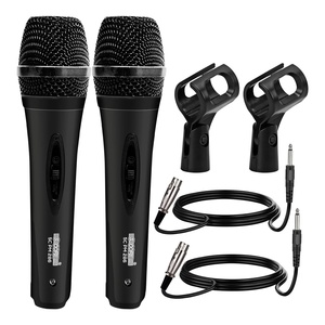 Micrófono XLR de 5 Núcleos, 2 Piezas, Micrófono Dinámico para Karaoke, Micrófonos de Estudio para Cantar, Micrófono de Mano - Product Image 1