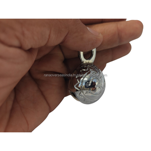 Campanas Colgantes de Latón Plateado Modernas con Grabado OM para Decoración de Pared, Puerta, Hogar, Meditación, Yoga, Regalo Espiritual - Product Image 2