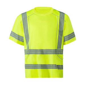 Camiseta de Seguridad de Alta Visibilidad para Hombre, Resistente, con Tiras Reflectantes de 2 Pulgadas, Corte Regular, Cuello Redondo - Product Image 6
