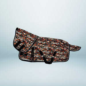 Tapis de cheval en Polyester 600D de haute qualité 150G remplir imperméable noir/blanc reliure doublure en Nylon polycoton Shell Combo tapis de cheval - Product Image 1