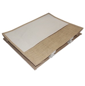 กระเป๋าช้อปปิ้งผ้ากระสอบเคลือบ PP พร้อมหูหิ้วบุนวมอย่างดี เป็นมิตรกับสิ่งแวดล้อม ดีไซน์ทันสมัย พร้อมช่องใส่ของแบบเปิดทำจากผ้าแคนวาสเคลือบ 10 ออนซ์ เหมาะสำหรับใช้ในการส่งเสริมการขาย - Product Image 5