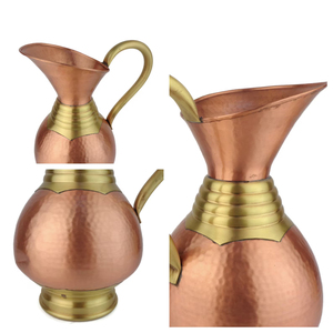 Jarra de Cobre Puro de Diseño Simple Antideslizante, Apta para Ayurveda, Increíble Recipiente para Bebidas de Uso Diario, Jarra para Servir Agua a Bajo Precio - Product Image 6