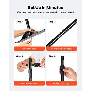 Adjustable 10 X 8 Ft. Step <b>Repeat</b> Backdrop Banner Stand Newest Trade Show Wall Exhibitor Photo Booth BA - Product Image 5
