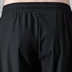 Pantalon de sport décontracté pour homme, taille régulière, hiver, grande taille, noir, taille élastique, 100% coton, respirant - Product Image 2