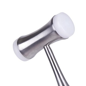 BAFA SURGICAL INSTRUMENTS Martillo dental manual para huesos, mango de acero inoxidable, herramienta de extracción quirúrgica de doble cabezal con dientes de nailon - Product Image 5