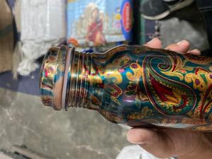 ขวดน้ำทองแดง BURAQ HANDICRAT ขนาด 1 ลิตร ออกแบบมาเพื่อการเดินทาง - Product Image 4
