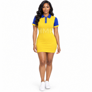 HMR Sorority Sisterhood <b>Nude</b> Feeling Breathable Dance Sports Dress With Shorts Fitness Yoga Golf Tennis Dress - Product Image 1