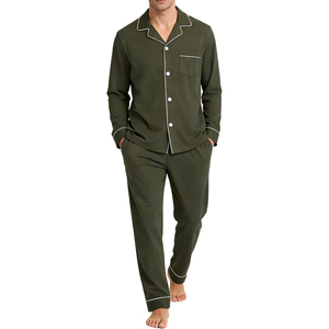 Tops de nuit tendance 100% coton tricoté respirant doux couleur unie décontracté pour l'été - Product Image 1