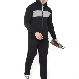 Conjuntos de chándales de algodón para hombre, sudaderas con capucha personalizadas, venta al por mayor, chándal liso informal para correr, chándal suave cálido, bordado de Fitness - Product Image 1