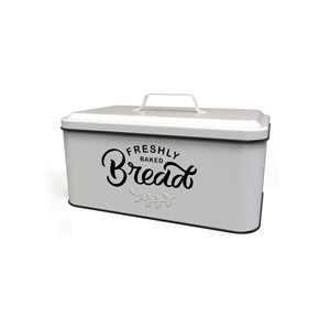 <b>Seed</b> Rectangle <b>Storage</b> Container With Lid Airtight Freshness Preservation Kitchen Use Metal Enameled Minimalist Design - Product Image 6
