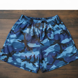 Pantalones Cortos de Malla Transpirable con Sublimación Digital Personalizados OEM de Bajo MOQ para Verano, Pantalones Cortos de Malla para Gimnasio y Baloncesto con Estampado Personalizado para Hombre - Product Image 1