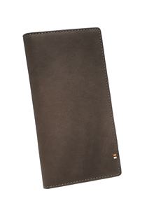 Castello 2024กระเป๋าสตางค์แบบยาว RFID แบบเปิดได้ทุกเพศสินค้ามาใหม่หนังวัวแท้นุ่มดีไซน์โดดเด่นสีดำ/ น้ำตาลเข้มโพลีเอสเตอร์ - Product Image 4