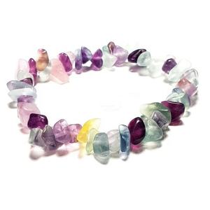 Chip <b>Bracelet</b> Natural Fluorite Chip <b>Bracelet</b> <b>Crystal</b> Stone <b>Crystal</b> Crafts <b>Bracelet</b> Gemstone Women Colorful Natural <b>Crystal</b> - Product Image 3