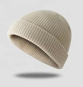 Bonnet en tricot à carreaux unisexe avec impression de logo personnalisé pour le sport, la plage et l'hiver - Bonnet en tricot à revers ajustable, bonnet personnalisé - Product Image 6