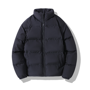 Wholesale Unisex Stand Collar Padded Jacket Multi Color Minimalist Winter <b>Warm</b> Quilted Coat Factory Direct Low Moq Supplier - Product Image 1